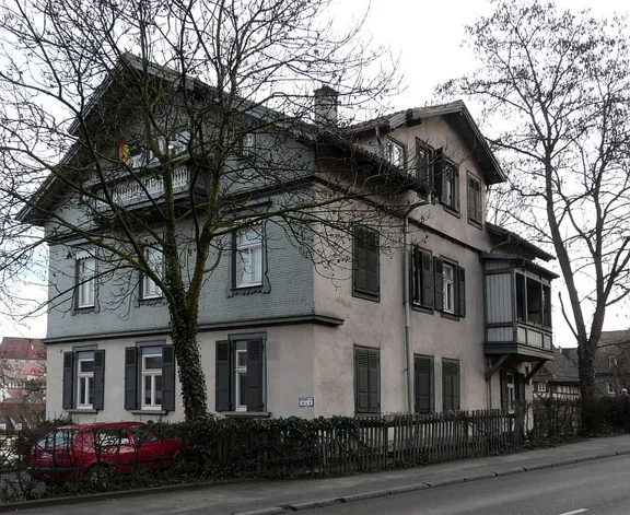 Nordwestansicht, Januar 2008, vor der Sanierung. Foto: Dietmar Hencke (StadtA SHA Server Häuserlexikon)