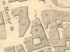 Ausschnitt aus dem Primärkataster  von 1827, die Löwenapotheke hat die Nummern 49 (Anbau vo n1808) und 50 (Altbau). Das benachbarte Haus Nr. 51 fiel am 14. Mai 1836 einem Brand zum Opfer - an seinem Standort befindet sich heute ein Garten (StadtA SHA S13/0583)