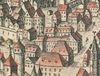 Ausschnitt aus der 1747 als Beigabe zu den „Uffenheimischen Nebenstunden“ von J. J. Enderes in Schwabach veröffentlichten Stadtansicht (StadtA Schwäb. Hall Alte Dr./271)