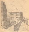 Ansicht des Hauses von der Steinbacher Seite aus für den Um- bzw. Neubau des Hauses von 1922 (StadtA Schwäb. Hall 27/333)