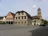 Gesamtensemble mit Kirche und modernem Anbau, 2014. Foto: Günter Albrecht (StadtA Schwäb. Hall DIG 7101)