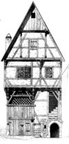 Zeichnung von Carl Schäfer, 1888 (StadtA Schwäb. Hall DIG 03702)