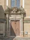 Portal an der Südwestfassade, August 2014. Foto: Dietmar Hencke (StadtA Schwäb. Hall DIG 06007)