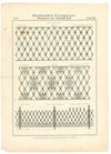 Fragment eines Produktkatalogs der Firma Waelde, Kade & Erath von 1870: „Blatt VIII“ mit weiteren gusseisernen Geländern (StadtA Schwäb. Hall R116/7)
