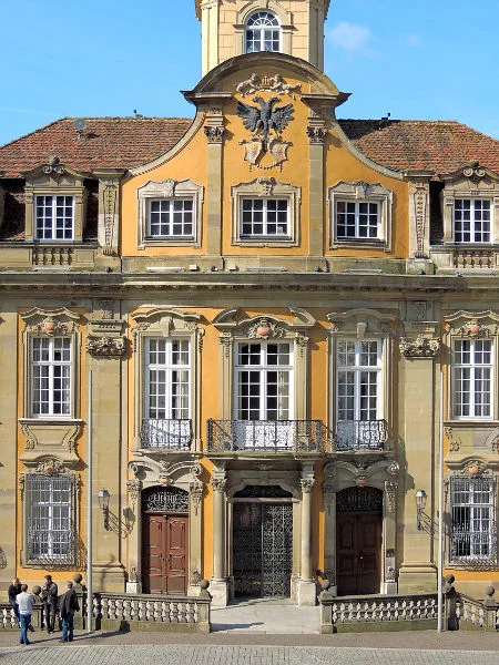 Mittelteil der Fassade zum Marktplatz hin, März 2017. Foto: Daniel Stihler (StadtA Schwäb. Hall DIG 10002)