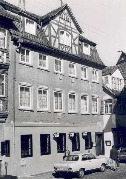 Wirtschaft „Zum Landvogt“, 1978. Foto: Haller Tagblatt (StadtA Schwäb. Hall FS 09178)