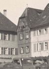 Bild von 1948, im Vordergrund Fahrzeuge der Schwäbisch Haller Feuerwehr (StadtA Schwäb. Hall R71/0116)