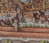 Ausschnitt aus der Stadtansicht von Matthäus Merian nach Vorlage von Leonhard Kern, 1643 (StadtA Schwäb. Hall S10/506)