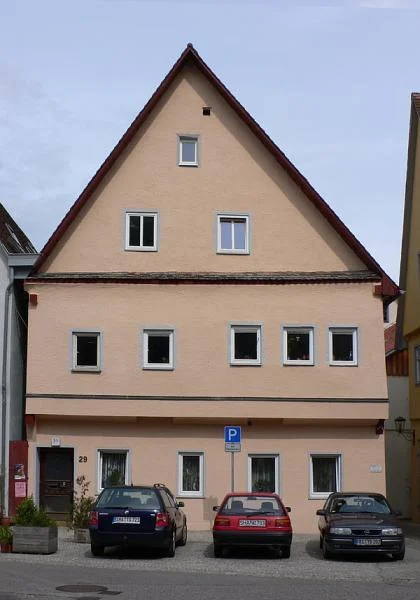 Vorderseite. Bild aus dem Juni 2007. Foto: Dietmar Hencke (StadtA Schwäb. Hall DIG 03744)