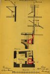 Plan zum Einbau einer Abortgrube, 1893 (Baurechtsamt Schwäb. Hall, Bauakten)