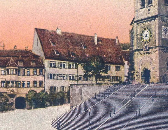 Ausschnitt aus einer Postkarte von 1913 (StadtA Schwäb. Hall  Seyboth PK 0023)