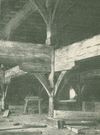 Während der Umbauarbeiten entstandenes Foto der Balkenkonstruktion, veröffentlicht in: Deutsche Bauzeitung, Jg. 1927, S. 79 (StadtA Schwäb. Hall So StA 9419)