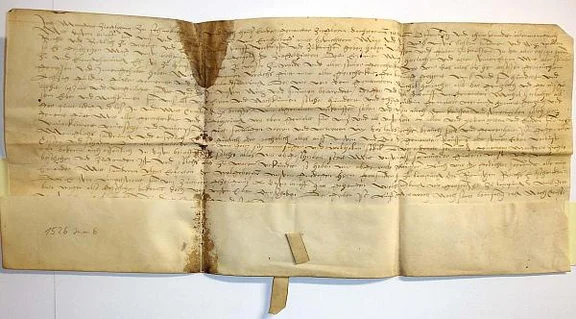 Verkauf der Ziegelhütte an Michel Horlacher,  1526  (StadtA SHA 17/0614)
