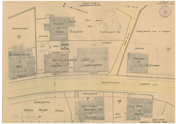 Grundriss zur Aufstockung des Hauses, 1922 (StadtA Schwäb. Hall 27/0526).