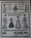 Werbeprospekt des Chur’schen Geschäfts für die Damenmode des Frühjahrs und Sommers 1900. Original: Privatbesitz (StadtA Schwäb. Hall DIG 05562)