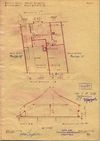 Schnitt und Plan zum Einbau einer Wohnung im Dachgeschoss des Hauses, 1946 (Stadt Schwäb. Hall, Baurechtsamt, Bauakten)