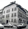 Bild des Doppelhauses von 1979. Foto: Haller Tagblatt (StadtA SHA FS 09636)