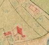 Ausschnitt aus der Flurkarte von Unterlimpurg von 1703. Bei der späteren Nr. 5 handelt es sich wohl um das kleine, schmale Haus im linken unteren Eck (StadtA SHA 16/0021).
