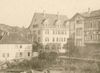 Ausschnitt aus einem Bild der Bahnhofstraße wohl kurz nach 1907. Foto: Wilhelm Ernst Klemm (StadtA Schwäb. Hall FS 40617)