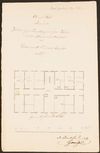 Plan von 1864 zur Einrichtung von zwei Küchen und zwei beheizbaren Zimmern im Oberstock der Einhornwirtschaft (Stadt Schwäb. Hall, Baurechtsamt, Bauakten Neustetterstraße 20)