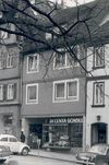 Ausschnitt aus einer Gesamtansicht des Spitalbachs (Fotomosaik) von 1962 (Baurechtsamt Schwäbisch Hall, Bauakte Am Spitalbach 11)