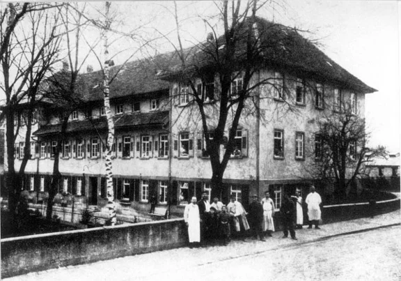 Das Städtische Armenhaus und Krankenhaus 1914 (StadtA SHA FS 26482)