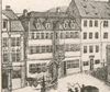 Ausschnitt aus einer Vignette zu einer Stadtansicht um 1850. Lithografie von Wilhelm Haaf nach Aufnahme von F. Bonhöffer (StadtA Schwäb. Hall S10/712)