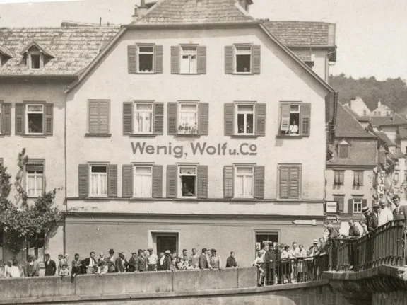 Bild von 1930. Aus einem Fotoalbum des Justizassistenten Johannes Wagner (StadtA Schwäb. Hall R94/6)