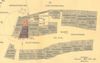 Lageplan zur Erstellung eines Anbaus an das Nachbarhaus Im Weiler 34, 1927/28 (StadtA SHA 27/0450)