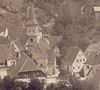 Bild von etwa 1900 (rechts neben der Urbanskirche), wohl von der Tullauer Höhe aus. Fotograf unbekannt (StadtA Schwäb. Hall FS 06466)