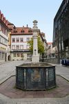 Frontale Ansicht aus der Schulgasse, August 2014. Foto: Dietmar Hencke (StadtA Schwäb. Hall DIG 06023)