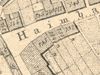 Ausschnitt aus dem Primärkataster  von 1827. Das Anwesen hat die Nummer 732. An der Stelle der Einmündung der später angelegten Katharinenstraße befindet sich ein Garten (StadtA SHA S13/0583)