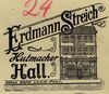 Ausschnitt aus einem Briefkopf des Hutmachergeschäfts von Erdmann Streich, 1914 (StadtA SHA 39/1322)