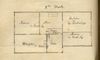 Grundriss des „IIten Stocks“ (= Obergeschoss) in einem Teilungsplan zwischen den Hauseigentümern Georg Krockenberger und Conrad Ley, 1873 (StadtA Schwäbisch Hall 9/1067, Nr. 31)