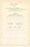 Ansicht der südlichen Längsseite zum Einbau einer Drehereiwerkstatt im Erdgeschoss des Hauses, 1870 (StadtA Schwäb. Hall 27/506)