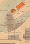Lageplan zum geplanten Neubau von Nebengebäuden, 1925 (StadtA SHA 27/193)