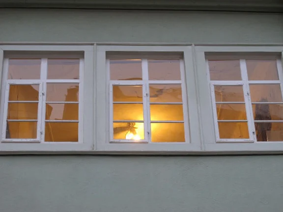 Fenster des Ersten Stocks auf der Nordseite, April 2012 (StadtA Schwäb. Hall DIG 03493)