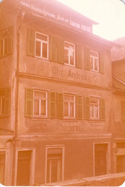 Bild von 1980, kurz vor dem Abbruch. Foto: Max Frei (StadtA SHA FS Max Frei Nr. 37)