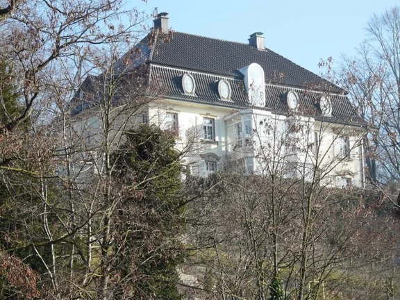 Nordwestansicht des Hauses, Januar 2008. Foto: Dietmar Hencke (StadtA SHA Server Häuserlexikon)