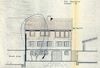 Plan zur Aufstockung des Hauses, 1968 (Baurechtsamt SHA, Bauakten Langer Graben 13 und 13/1)