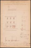 Plan zu kleineren Umbauten an der Erdgeschossfassade zur Mohrenstraße hin, 1899 (Stadt Schwäbisch Hall, Baurechtsamt, Bauakten Neue Straße 10)