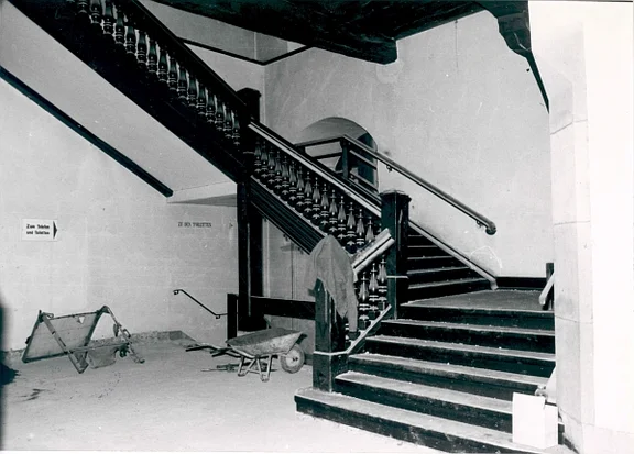 Umbauarbeiten 1978. Foto: Haller Tagblatt (StadtA Schwäb. Hall FS 08552)