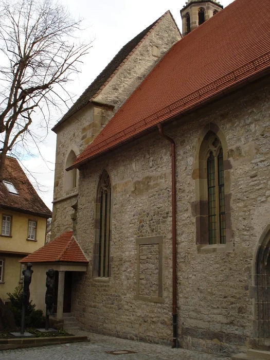 Übergang vom  Langschiff zum Chor an der Nordseite, März 2009. Foto: Daniel Stihler (StadtA Schwäb. Hall DIG 00376)