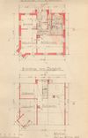 Pläne für den Neubau des Hauses von 1904: Grundriss vom II. Stock und Dachstock (Stadt Schwäb. Hall, Baurechtsamt, Bauakten Johanniterstraße 17/1)
