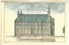 „Prospect der Stifts Kirche zu Comburg“ aus dem Pfarrbericht der katholischen Pfarrei Steinbach von 1824 (StadtA Schwäb. Hall Z01/A0034, Beil. 04)