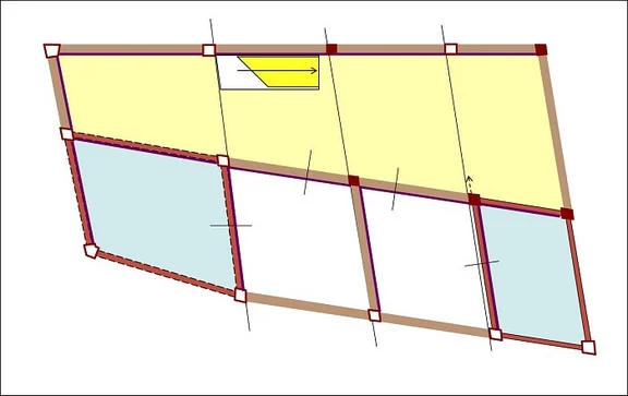Rekonstruktion des Grundrisses im Obergeschoss. Plan: Albrecht Bedal (StadtA Schwäb. Hall DIG 00046)