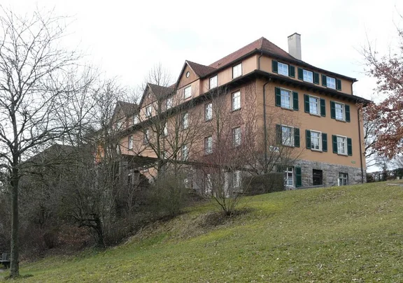 Südwestansicht, Januar 2008. Foto: Dietmar Hencke (StadtA SHA Server Häuserlexikon)
