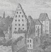 Ausschnitt aus einer Stadtansicht nach einer Lithographie von Englert, 1832. Aus: Eduard Krüger: Die Stadtbefestigungen von Schwäbisch Hall, Schwäbisch Hall 1966, S. 65