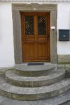 Barocke Tür, Bild von 2015. Foto: Günter Albrecht (StadtA Schwäb. Hall DIG 07146)