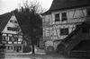 Undatiertes Foto um 1933. rechts ein Flügel der 1964 abgebrochenen „Schauenburg“. Fotograf unbekannt (StadtA Schwäb. Hall DIG 05884, Original: Ivo Lavetti / www.nostalgus.de, alle Rechte vorbehalten)